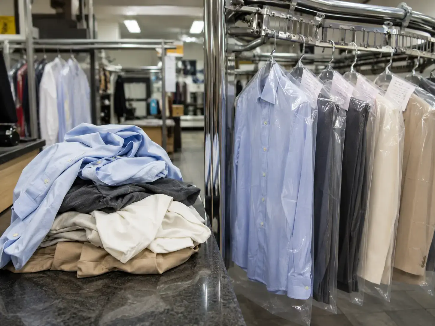 Garment care and finishing at Foxboro Dry Cleaners